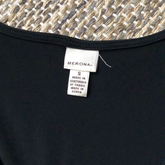 Merona black short sleeve women’s dress - Picture 3 of 4